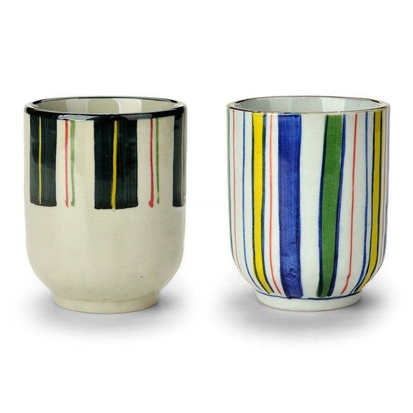 (Set of Two) Colorful Tea Cups