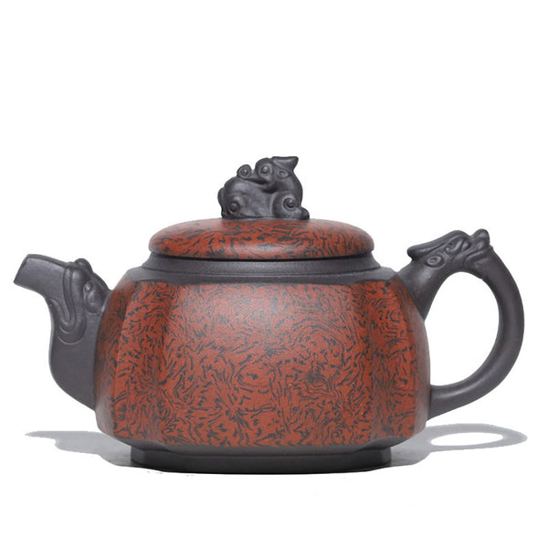 Handmade Zisha teapot "Sifang Longzun" Kungfu Tea Pot